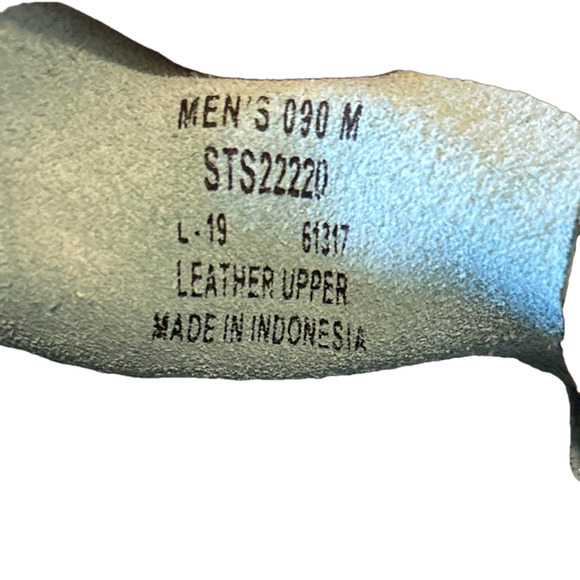 Sperry Boat Shoes 9 Men Blue Green Leather Top Sider Slide On Casual Beach - Picture 9 of 9